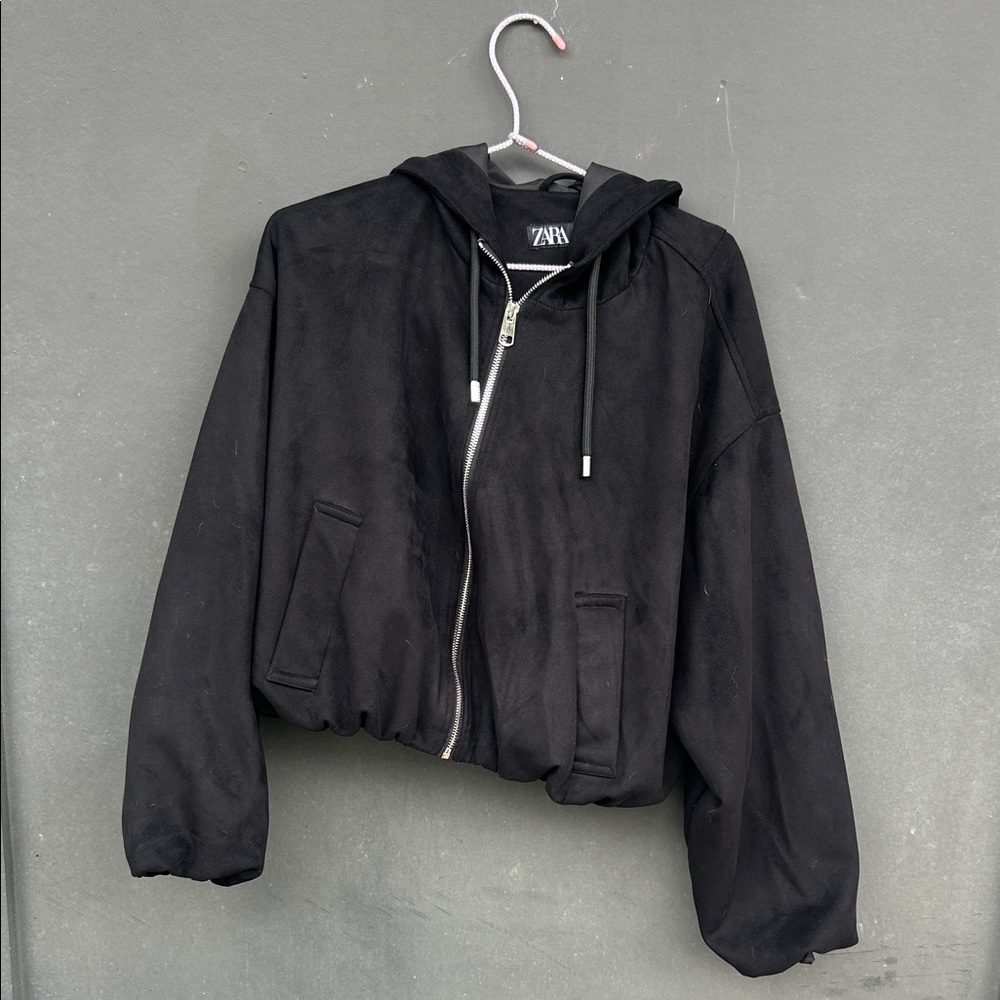 Zara suede zip up